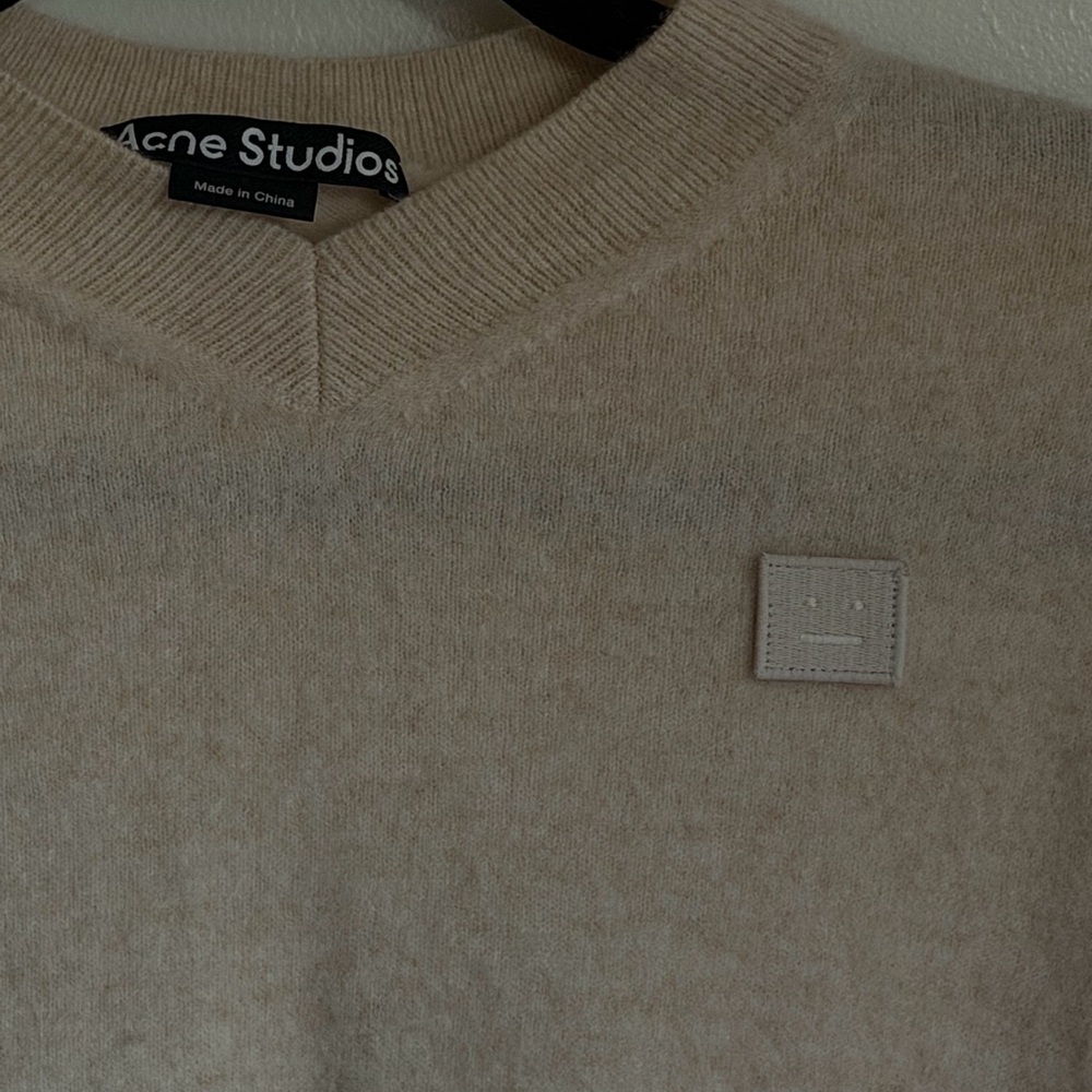 Acne Studios Beige Wool Crewneck Sweater